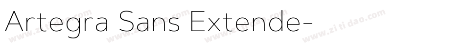 Artegra Sans Extende字体转换